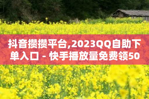 抖音攒攒平台,2023QQ自助下单入口 - 快手播放量免费领500 - QQ空间自助下单24小时平台-第1张图片-靖非智能科技传媒