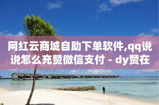 网红云商城自助下单软件,qq说说怎么充赞微信支付 - dy赞在线自助下单网站 - 快手call购买-第1张图片-靖非智能科技传媒