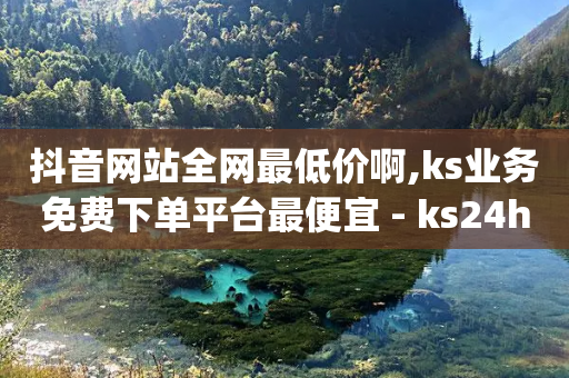 抖音网站全网最低价啊,ks业务免费下单平台最便宜 - ks24h自助下单 - dy24小时下单平台评论