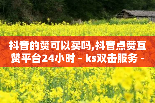 抖音的赞可以买吗,抖音点赞互赞平台24小时 - ks双击服务 - 闲鱼24h自助下单-第1张图片-靖非智能科技传媒