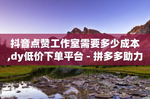 抖音点赞工作室需要多少成本,dy低价下单平台 - 拼多多助力黑科技 - 拼多多买人砍一刀