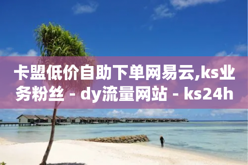 卡盟低价自助下单网易云,ks业务粉丝 - dy流量网站 - ks24h自助下单-第1张图片-靖非智能科技传媒