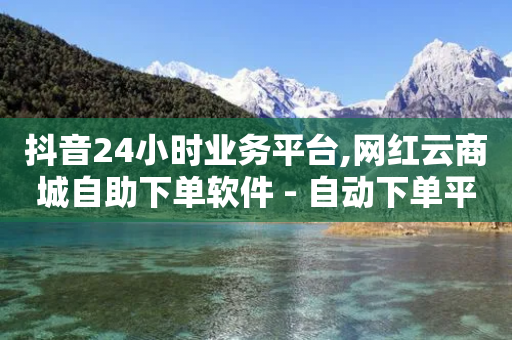 抖音24小时业务平台,网红云商城自助下单软件 - 自动下单平台全网最低价 - 抖音快手免费业务