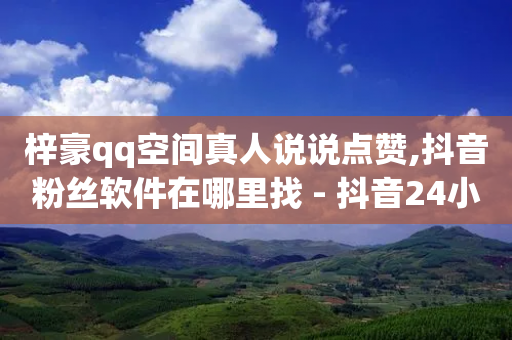 梓豪qq空间真人说说点赞,抖音粉丝软件在哪里找 - 抖音24小时自助平台广告 - 网红助力的钱怎么退回来