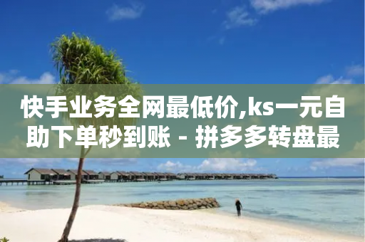 快手业务全网最低价,ks一元自助下单秒到账 - 拼多多转盘最后0.01解决办法 - 全网最低价业务平台官网