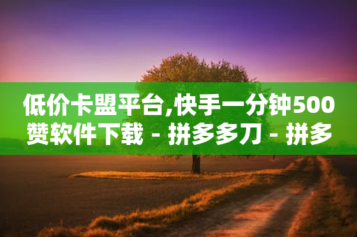 低价卡盟平台,快手一分钟500赞软件下载 - 拼多多刀 - 拼多多转盘一直都是祝福书签-第1张图片-靖非智能科技传媒