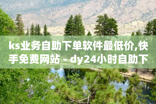 ks业务自助下单软件最低价,快手免费网站 - dy24小时自助下单软件 - dyks自助平台