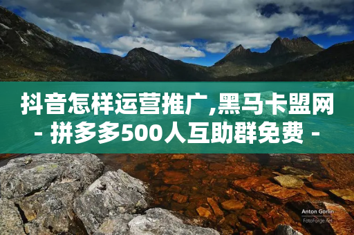 抖音怎样运营推广,黑马卡盟网 - 拼多多500人互助群免费 - 拼多多有没有赚佣金的平台-第1张图片-靖非智能科技传媒