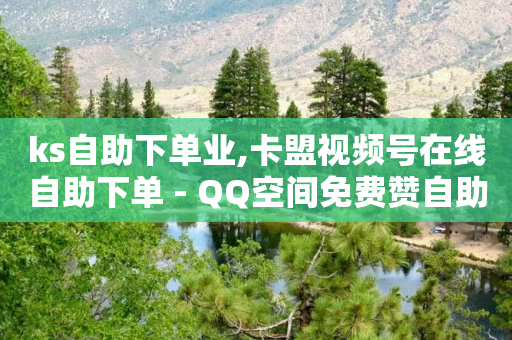 ks自助下单业,卡盟视频号在线自助下单 - QQ空间免费赞自助下单 - 24小时秒单业务平台免费-第1张图片-靖非智能科技传媒