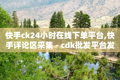 快手ck24小时在线下单平台,快手评论区采集 - cdk批发平台发卡网 - 快手自助平台业务下单真人