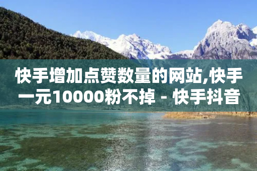 快手增加点赞数量的网站,快手一元10000粉不掉 - 快手抖音点赞员接单软件 - 快手涨热度平台