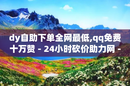 dy自助下单全网最低,qq免费十万赞 - 24小时砍价助力网 - 拼多多十大畅销产品