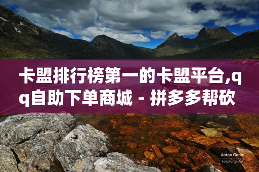 卡盟排行榜第一的卡盟平台,qq自助下单商城 - 拼多多帮砍 - 卖闲鱼助力真的能赚钱吗