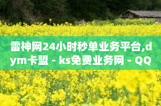 雷神网24小时秒单业务平台,dym卡盟 - ks免费业务网 - QQ购买点赞资料卡