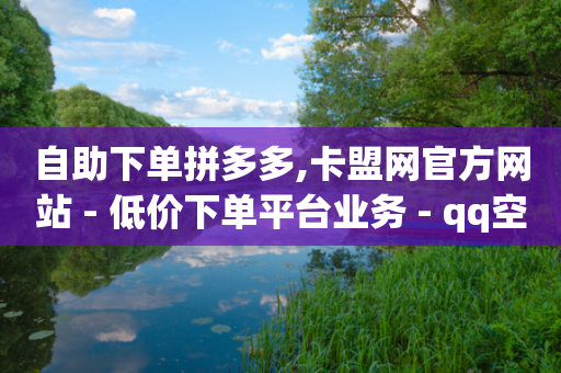 自助下单拼多多,卡盟网官方网站 - 低价下单平台业务 - qq空间访客免费领取网址