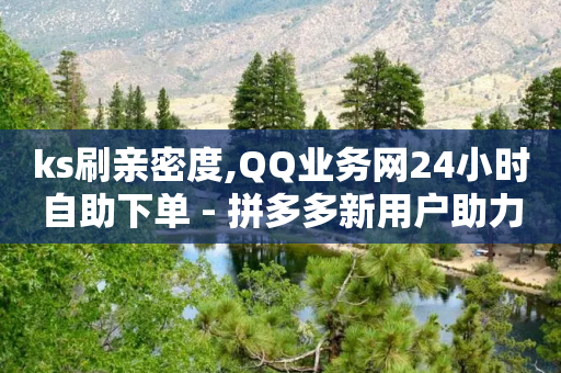 ks刷亲密度,QQ业务网24小时自助下单 - 拼多多新用户助力神器 - 拼多多自动支付软件-第1张图片-靖非智能科技传媒