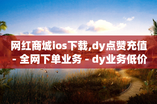 网红商城ios下载,dy点赞充值 - 全网下单业务 - dy业务低价自助下单转发便宜