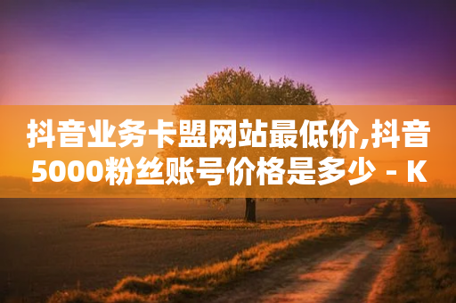 抖音业务卡盟网站最低价,抖音5000粉丝账号价格是多少 - KS特价作品双击 - 王者荣耀一元一万赞-第1张图片-靖非智能科技传媒