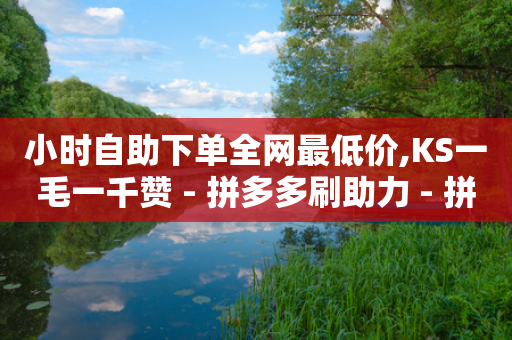 小时自助下单全网最低价,KS一毛一千赞 - 拼多多刷助力 - 拼多多剩一个碎片怎么弄-第1张图片-靖非智能科技传媒