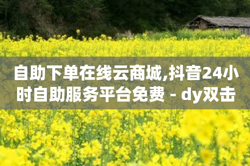 自助下单在线云商城,抖音24小时自助服务平台免费 - dy双击业务 - 贴吧业务下单24小时-第1张图片-靖非智能科技传媒