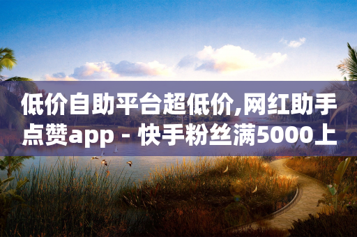 低价自助平台超低价,网红助手点赞app - 快手粉丝满5000上限怎么增加 - QQ空间点赞名片免费网站-第1张图片-靖非智能科技传媒