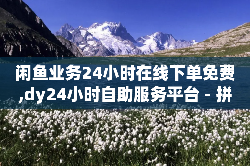 闲鱼业务24小时在线下单免费,dy24小时自助服务平台 - 拼多多助力网站在线刷便宜 - 拼多多刷人数-第1张图片-靖非智能科技传媒