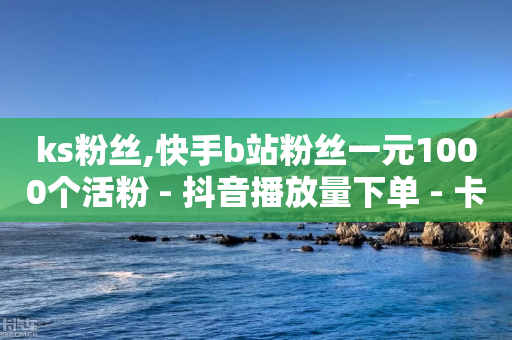 ks粉丝,快手b站粉丝一元1000个活粉 - 抖音播放量下单 - 卡盟24小时平台入口