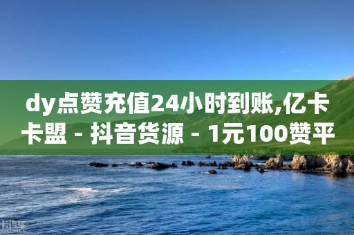 dy点赞充值24小时到账,亿卡卡盟 - 抖音货源 - 1元100赞平台