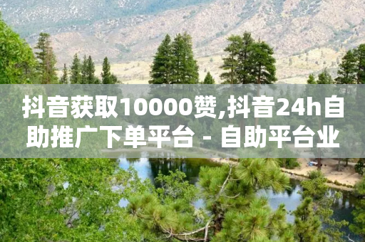 抖音获取10000赞,抖音24h自助推广下单平台 - 自助平台业务下单真人 - 抖音业务下单24小时平台