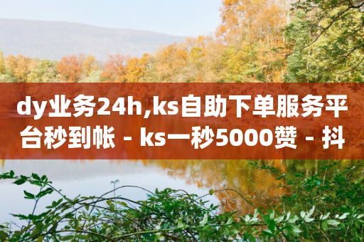 dy业务24h,ks自助下单服务平台秒到帐 - ks一秒5000赞 - 抖音自助低价-第1张图片-靖非智能科技传媒