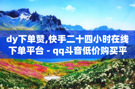 dy下单赞,快手二十四小时在线下单平台 - qq斗音低价购买平台 - 自助下单几毛