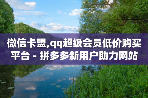 微信卡盟,qq超级会员低价购买平台 - 拼多多新用户助力网站 - 拼多多买菜多久自动扣款-第1张图片-靖非智能科技传媒