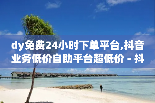 dy免费24小时下单平台,抖音业务低价自助平台超低价 - 抖音真人自定义评论业务 - 抖音24小时免费下单-第1张图片-靖非智能科技传媒