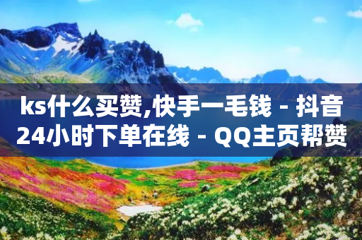 ks什么买赞,快手一毛钱 - 抖音24小时下单在线 - QQ主页帮赞-第1张图片-靖非智能科技传媒