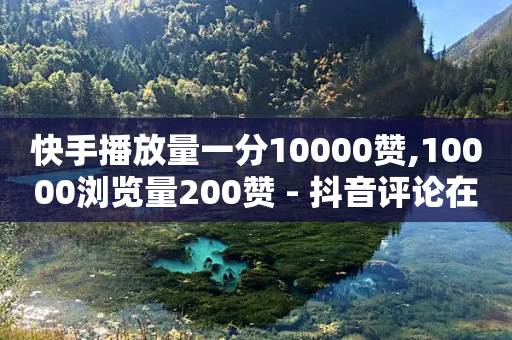 快手播放量一分10000赞,10000浏览量200赞 - 抖音评论在线自助平台24小时 - B站粉丝业务平台-第1张图片-靖非智能科技传媒