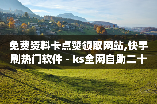 免费资料卡点赞领取网站,快手刷热门软件 - ks全网自助二十四小时下单 - qq秒赞云端-第1张图片-靖非智能科技传媒