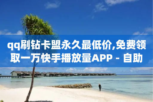 qq刷钻卡盟永久最低价,免费领取一万快手播放量APP - 自助下单平 - qq代点赞-第1张图片-靖非智能科技传媒