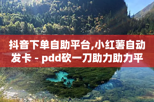 抖音下单自助平台,小红薯自动发卡 - pdd砍一刀助力助力平台官网 - 拼多多立即提现能提多少钱-第1张图片-靖非智能科技传媒