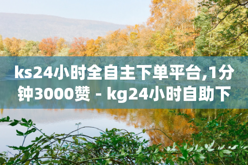 ks24小时全自主下单平台,1分钟3000赞 - kg24小时自助下单全网最低价 - 快手一元100攒链接-第1张图片-靖非智能科技传媒