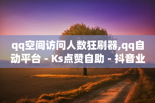 qq空间访问人数狂刷器,qq自动平台 - Ks点赞自助 - 抖音业务代理平台