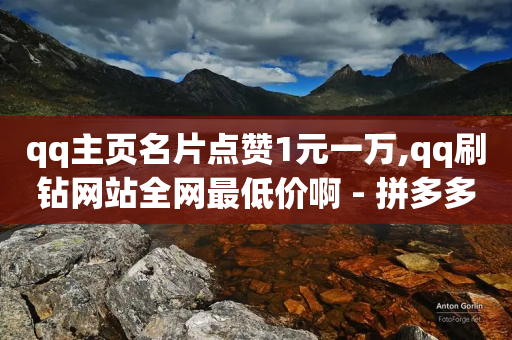 qq主页名片点赞1元一万,qq刷钻网站全网最低价啊 - 拼多多商家服务平台 - 6万人砍不下一部手机-第1张图片-靖非智能科技传媒