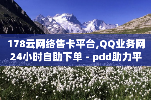 178云网络售卡平台,QQ业务网24小时自助下单 - pdd助力平台网站 - 拼多多欧洲杯助力