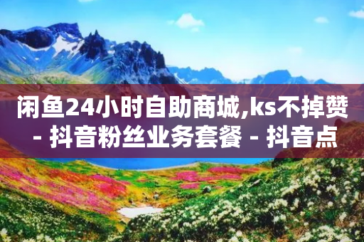 闲鱼24小时自助商城,ks不掉赞 - 抖音粉丝业务套餐 - 抖音点赞自助平台24小时服务