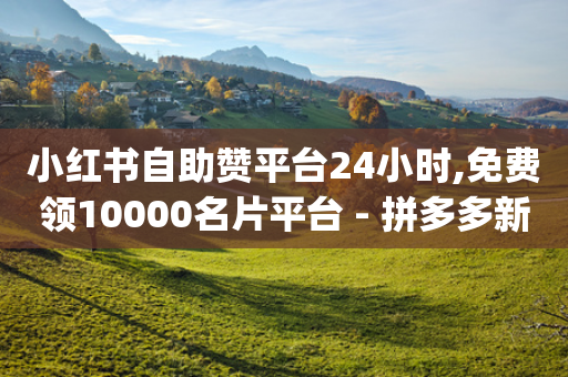 小红书自助赞平台24小时,免费领10000名片平台 - 拼多多新人助力网站免费 - 拼多多有pc端吗