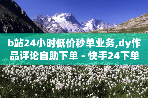 b站24小时低价秒单业务,dy作品评论自助下单 - 快手24下单平台最低 - 快手评论自助平台有哪些-第1张图片-靖非智能科技传媒