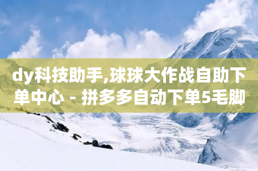 dy科技助手,球球大作战自助下单中心 - 拼多多自动下单5毛脚本下载 - 521虚拟货源网