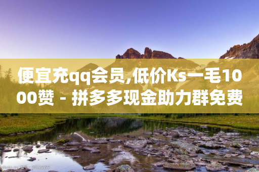 便宜充qq会员,低价Ks一毛1000赞 - 拼多多现金助力群免费群 - pdd砍一刀助力助力平台官网-第1张图片-靖非智能科技传媒