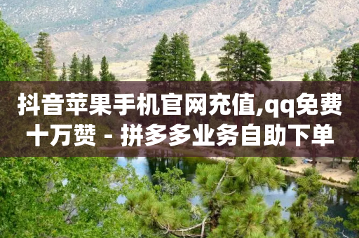 抖音苹果手机官网充值,qq免费十万赞 - 拼多多业务自助下单网站 - 拼多多领到现金厉害-第1张图片-靖非智能科技传媒