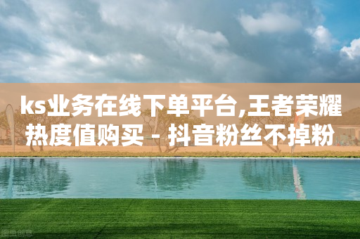 ks业务在线下单平台,王者荣耀热度值购买 - 抖音粉丝不掉粉在线下单 - 抖音自定义评论下单业务-第1张图片-靖非智能科技传媒