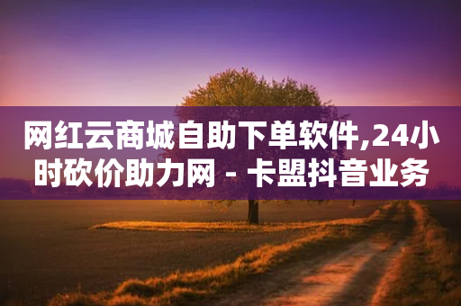 网红云商城自助下单软件,24小时砍价助力网 - 卡盟抖音业务网 - 亿点卡盟-第1张图片-靖非智能科技传媒